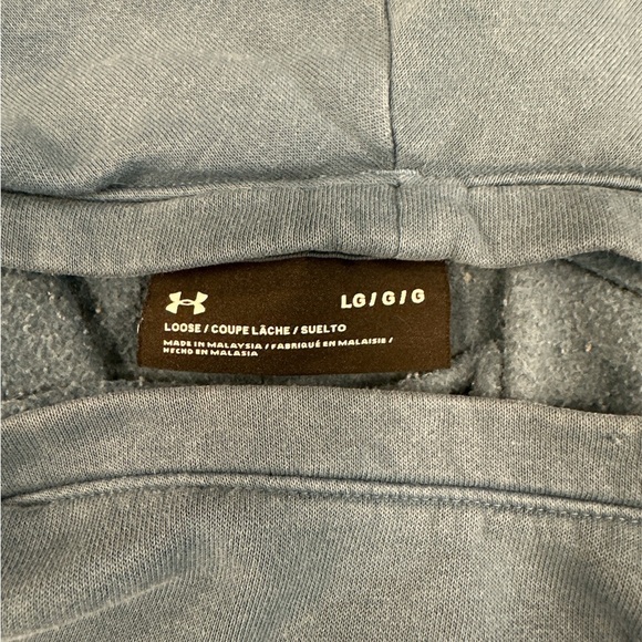 Under‎ Armour Men’s Hoodie Gray/Blue Large Very Good Condition. Loose Fit. - Picture 4 of 4